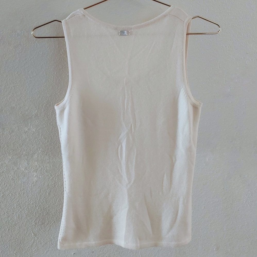 Oscar de la Renta Sleeveless Shell Small - Picture 2 of 6